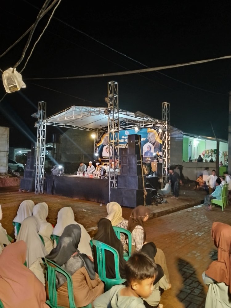 Ratusan Warga Hadiri Maulid Nabi dan Doa 40 Hari Endah Mahmudah di Griya Sodong Indah