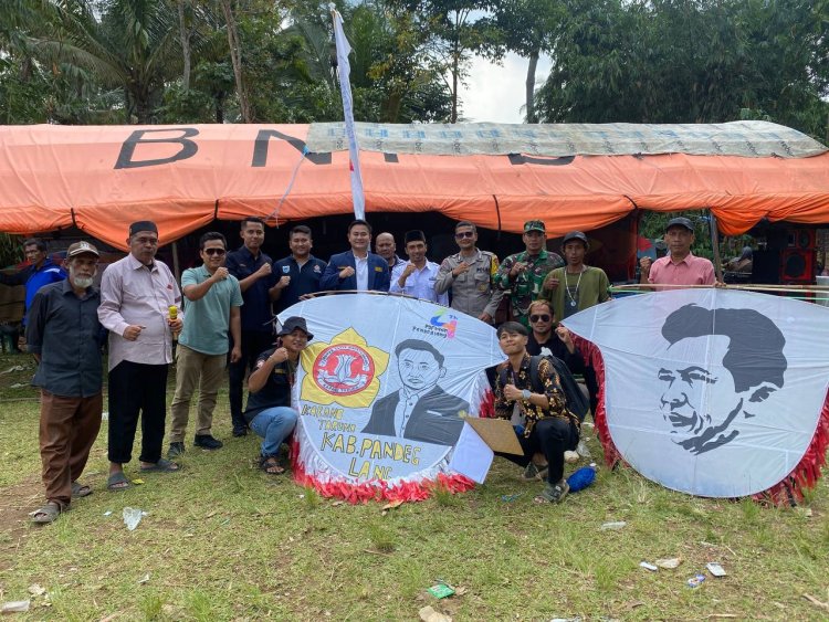 Gebyar Layang-Layang di Saninten Semakin Semarak, Warga Padati Lapangan Jelang Laga Final