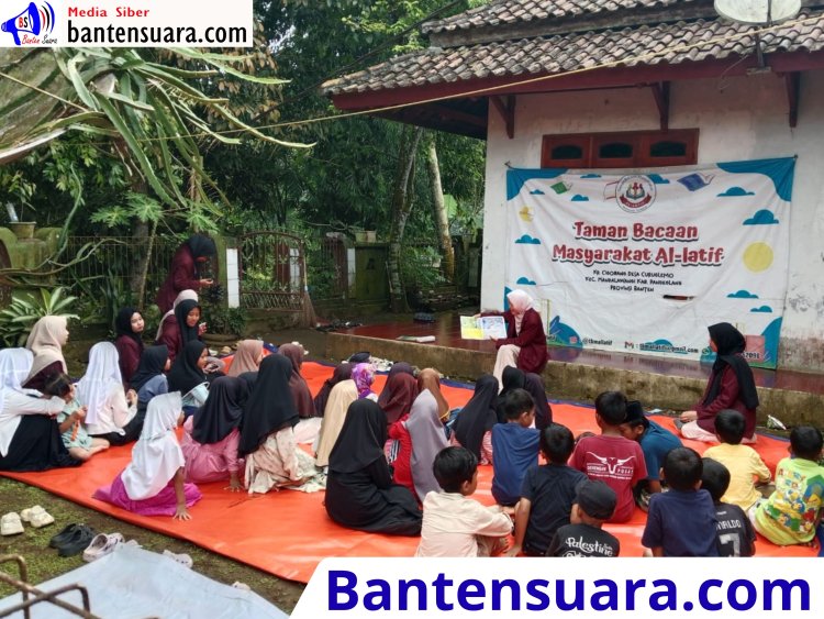 Mahasiswa Pendidikan Bahasa Indonesia Untirta Gelar Kolaborasi Literasi di TBM Al-Latif Mandalawangi