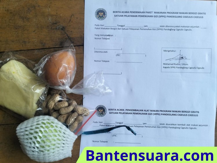 Menu MBG SPPG Cigeulis Diduga Tidak Sesuai Anggaran, Tujuan Program Dipertanyakan