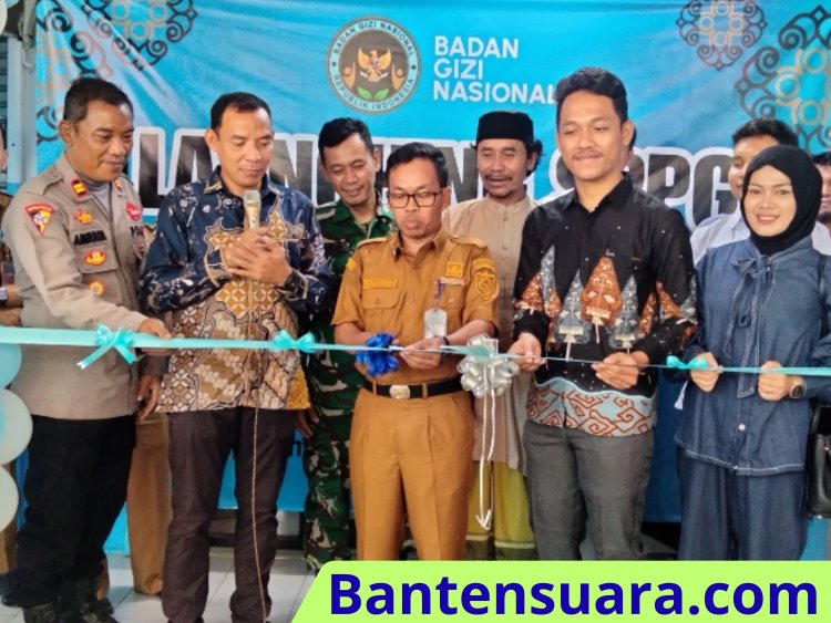 SPPG “Paniis Punya Rasa” Jiput Resmi Diluncurkan, MBG Disalurkan Perdana