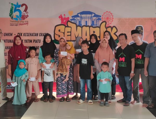 Meriahkan Hari Jadi Kabupaten Pandeglang ke-152, FPM Salurkan Bantuan Untuk  Ratusan Anak Yatim dan Lansia