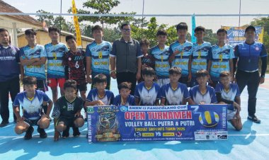 Peringati HUT Ke-7, SMKN 13 Pandeglang Gelar Turnamen Voli Tingkat SMP/MTs Se-Kabupaten