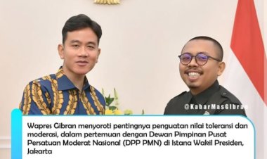Perkuat Nilai Toleransi dan Moderasi, Wapres Gibran Minta DPP PMN Terus Bergerak Jaga Persatuan