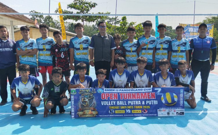 Peringati HUT Ke-7, SMKN 13 Pandeglang Gelar Turnamen Voli Tingkat SMP/MTs Se-Kabupaten