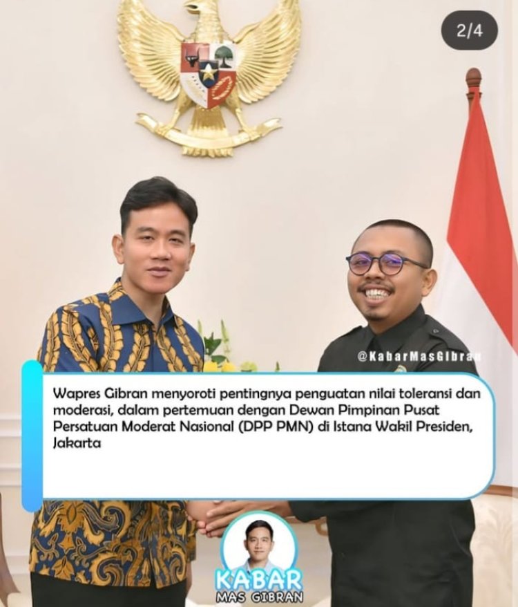 Perkuat Nilai Toleransi dan Moderasi, Wapres Gibran Minta DPP PMN Terus Bergerak Jaga Persatuan