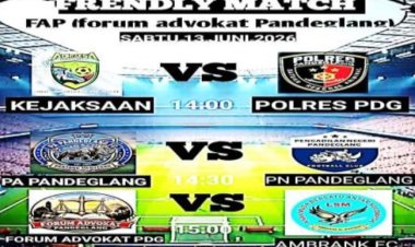 Forum Advokat Pandeglang Gelar Friendly Match Soccer, Pererat Sinergi Antar Lembaga Penegak Hukum