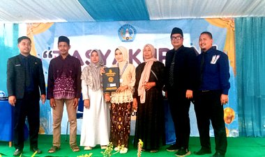 SMKN 13 Pandeglang Gelar Tasyakuran Lepas Siswa Kelas XIII, Resmikan Kerja Sama PT Awinet Global Mandiri