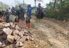 TMMD Ke-129 di Desa Pasirgadung Perbaiki Akses Penghubung Dua Desa