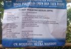Proyek APBD Perbaikan Jalan di Desa Senangsari direalisasikan, Kontraktor Harapkan Dukungan Masyarakat