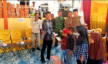 PT. Vila Emas Gunung Pulosari Berikan Santunan Pada 110 Yatim dan Janda