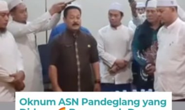 Heboh, Diduga Terkait Video Viral Sebelumnya, Oknum ASN di Pandeglang Lakukan Sumpah Al-Qur'an