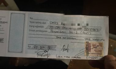 Kuitansi Diduga Terkait Proyek Beredar di Media Sosial