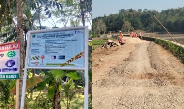 Program Bang Andra Masuk Desa, Jalan Poros Kertasana–Senangsari Mulai Dibangun