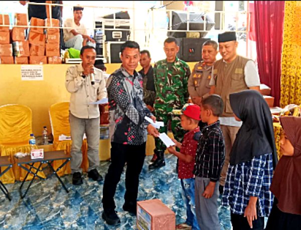 PT. Vila Emas Gunung Pulosari Berikan Santunan Pada 110 Yatim dan Janda