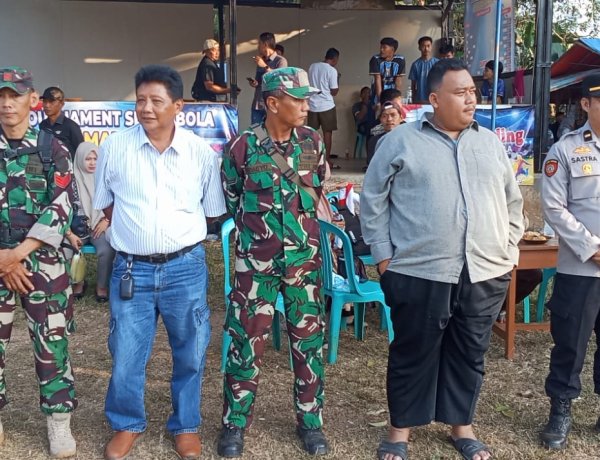 ANGGOTA DPRD Kabupaten Pandeglang Dari PKS Dede Sumantri Hadiri TURNAMEN SEPAK BOLA Margasana Cup