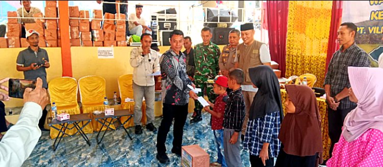 PT. Vila Emas Gunung Pulosari Berikan Santunan Pada 110 Yatim dan Janda