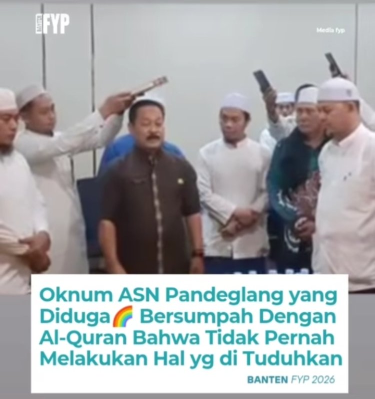 Heboh, Diduga Terkait Video Viral Sebelumnya, Oknum ASN di Pandeglang Lakukan Sumpah Al-Qur'an