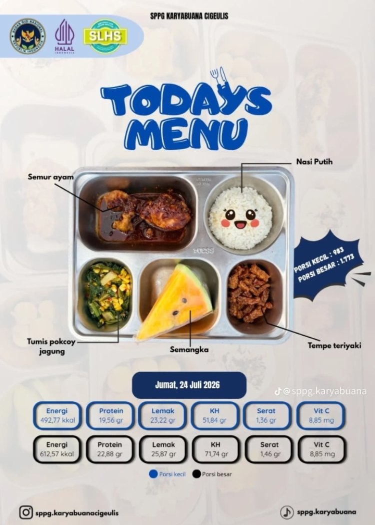 SPPG Karyabuana Cigeulis Sajikan Menu Terbaik untuk Dukung Program Makan Bergizi Gratis