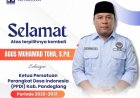 Agus Muhammad Toha Terpilih Kembali sebagai Ketua PPDI Pandeglang
