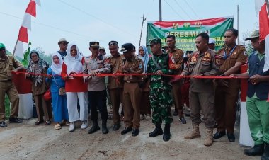Jembatan Cicae Dibangun, Warga Apresiasi Kodim 0601/Pandeglang