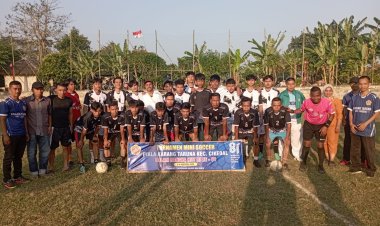 Sambut HUT RI ke-81, Karang Taruna Cikedal Gelar Turnamen Mini Soccer