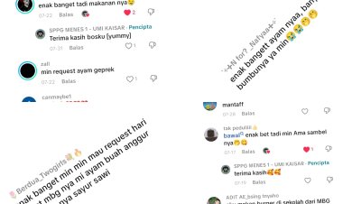 Siswa Antusias Nikmati Menu MBG Dapur Umi Kaisar Menes