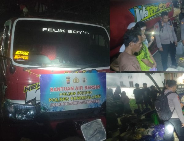 Bantuan Air Bersih Polda Banten: Polsek Picung Salurkan Gelaran Keenam ke Warga Terdampak Kekeringan