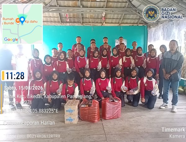 SPPG Babakanlor Cening 3 Beri Dukungan MBG untuk Paskibra Cikedal