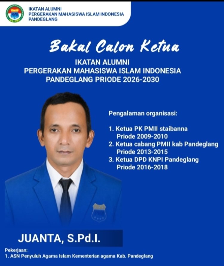 Juanta Bule Siap Maju sebagai Bakal Calon Ketua IKA PMII Pandeglang Periode 2026–2030