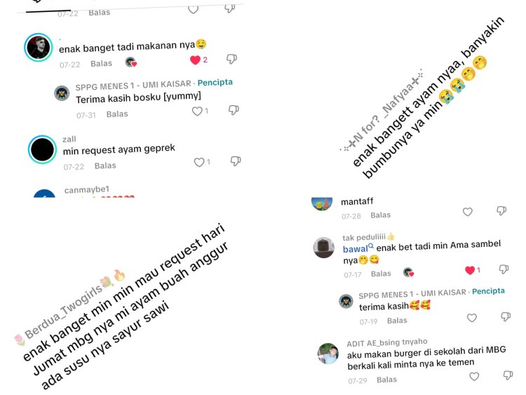 Siswa Antusias Nikmati Menu MBG Dapur Umi Kaisar Menes