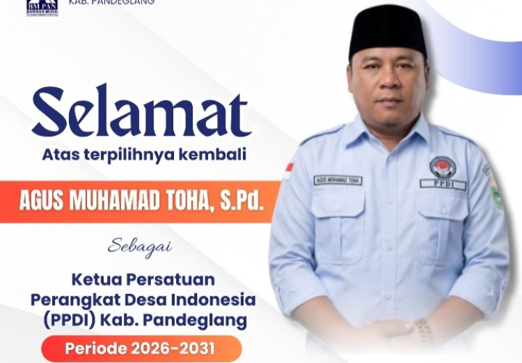 Agus Muhammad Toha Terpilih Kembali sebagai Ketua PPDI Pandeglang