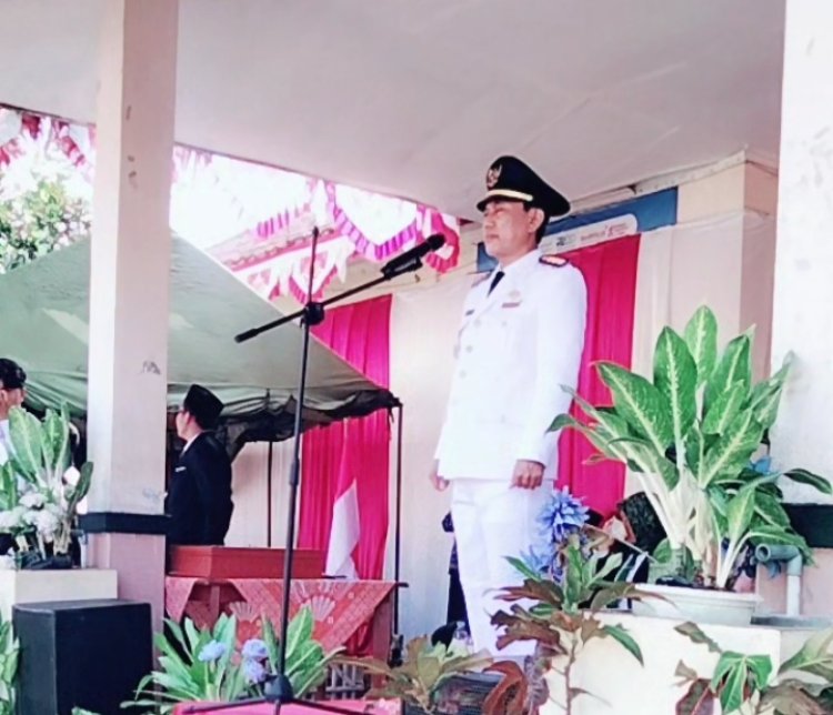 Camat Cikedal Pimpin Upacara HUT Kemerdekaan RI ke-81, Berlangsung Khidmat