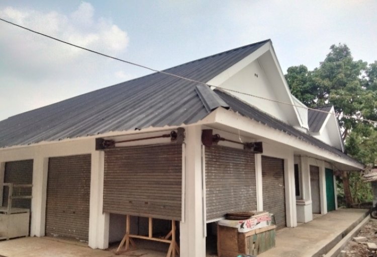 Habiskan Rp269 Juta Proyek Pasar Sodong, Kios Masih Pakai Rolling Door Lama dan Berkarat