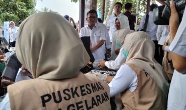 PKM Pagelaran Bantu Pelaksanaan Cek Kesehatan Gratis di Agenda Gubernur Banten