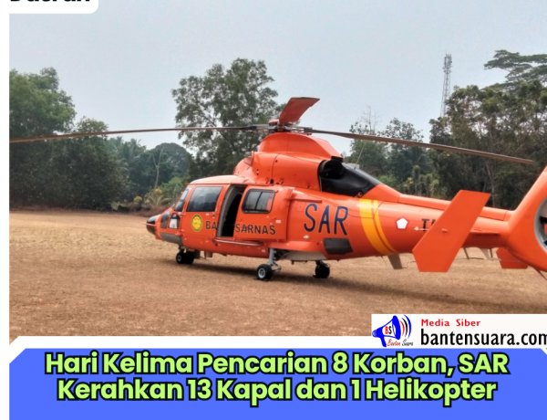 Hari Kelima Pencarian 8 Korban, SAR Kerahkan 13 Kapal dan 1 Helikopter