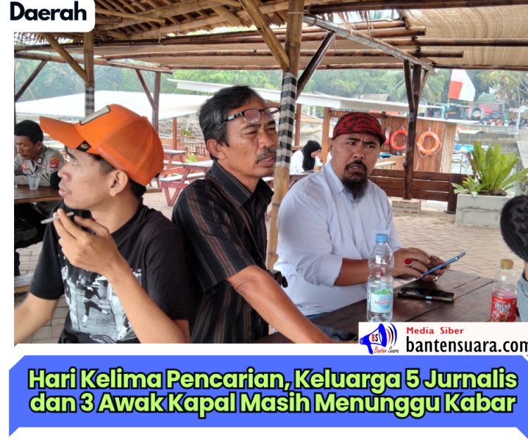 Hari Kelima Pencarian, Keluarga 5 Jurnalis dan 3 Awak Kapal Masih Menunggu Kabar