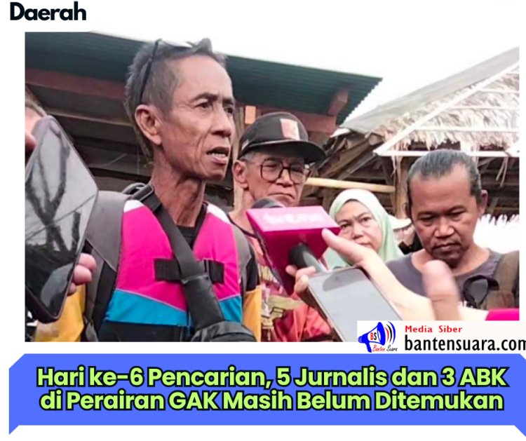 Hari ke-6 Pencarian, 5 Jurnalis dan 3 ABK di Perairan GAK Masih Belum Ditemukan